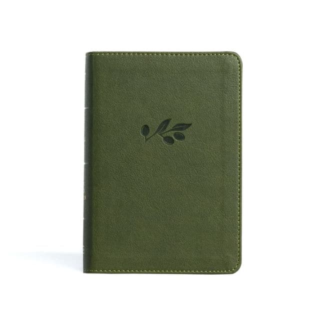 KJV Large Print Compact Reference Bible, Olive LeatherTouch by Holman Bible Publishers