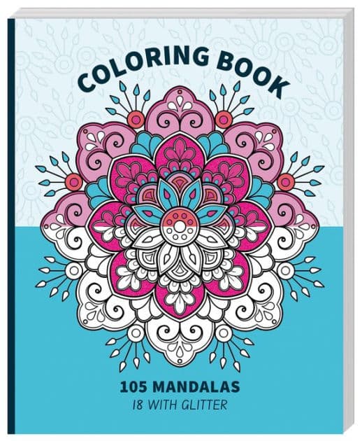 Mandala Glitter Coloring Book by Tulip by ImageBooks