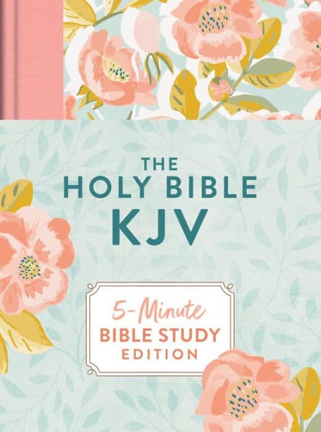 The Holy Bible KJV: 5-Minute Bible Study Edition (Summertime Florals) by Barbour Bibles