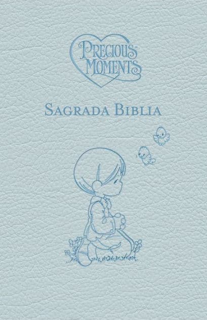 Biblia Católica, Precious MomentsT, Leathersoft, Azul celeste, Comfort Print by Editorial Católica