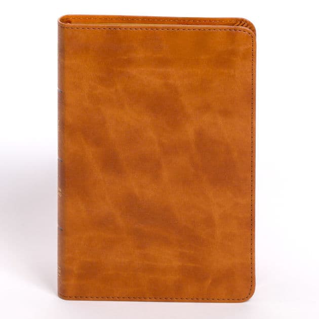 CSB Personal Size Bible, Saddle LeatherTouch by CSB Bibles by Holman