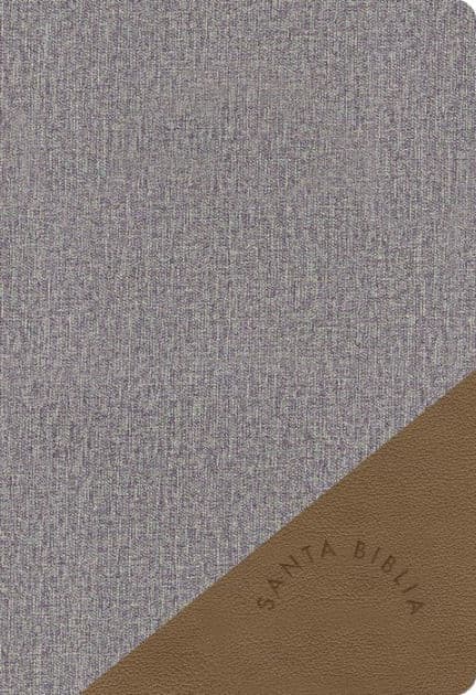 RVR 1960 Biblia Letra Grande Tamaño Manual gris y marrón, símil piel: Santa Biblia by B&amp;H Español Editorial Staff