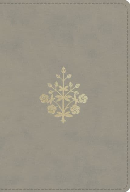 ESV Large Print Compact Bible, Red Letter (TruTone, Stone, Branch Design) by Crossway