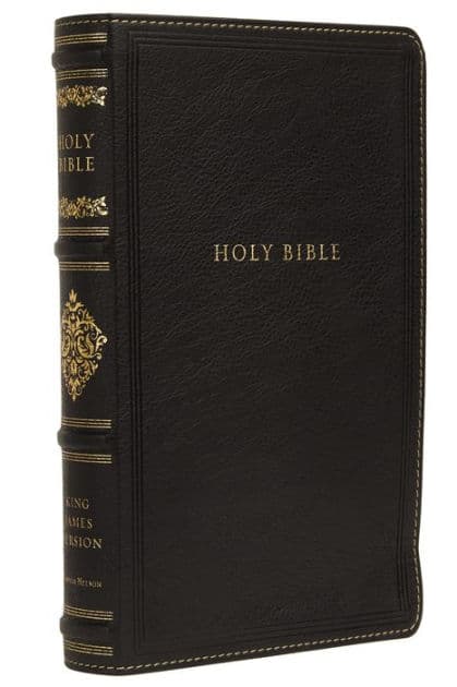 KJV, Personal Size Reference Bible, Sovereign Collection, Leathersoft, Black, Red Letter, Comfort Print: Holy Bible, King James Version by Thomas Nelson