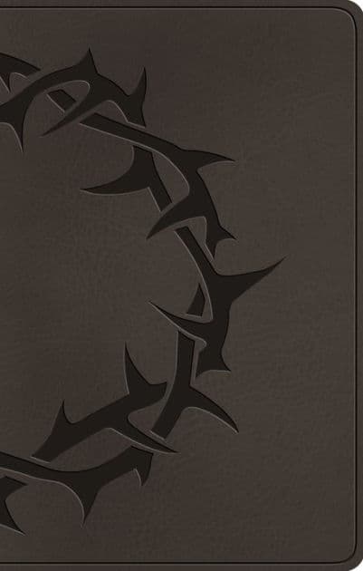 ESV Premium Gift Bible (TruTone, Charcoal, Crown Design) by Crossway