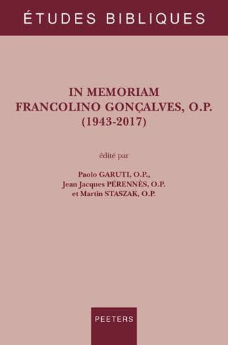 In memoriam Francolino Goncalves, O.P. (1943-2017) by P. Garuti