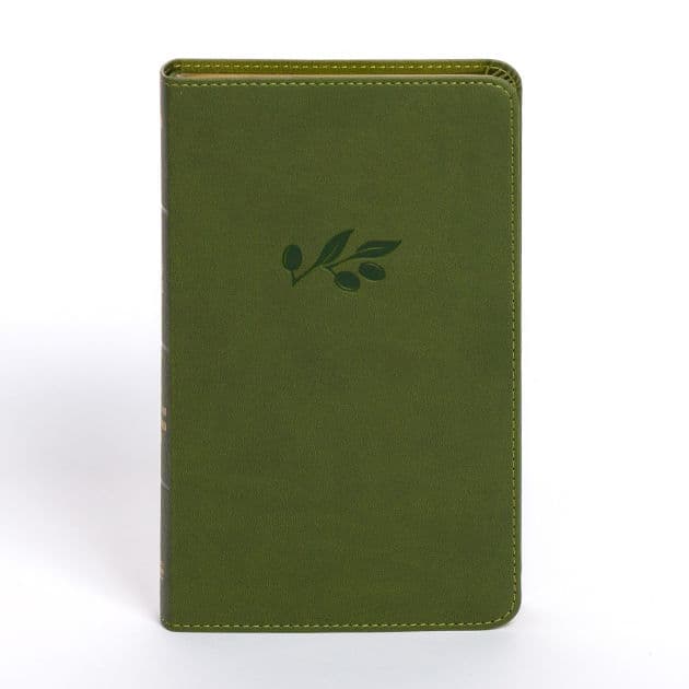 NASB Personal Size Bible, Olive LeatherTouch by Holman Bible Publishers