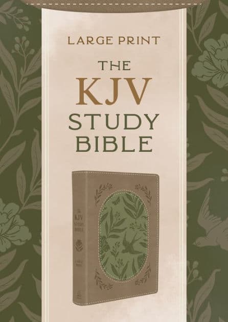 The KJV Study Bible, Large Print [Olive Branches] by Barbour Publishing