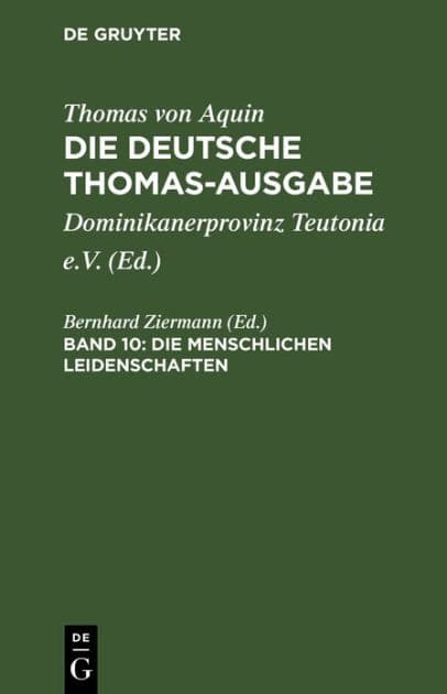 Die Menschlichen Leidenschaften: I-II: 22-48 by Bernhard Ziermann