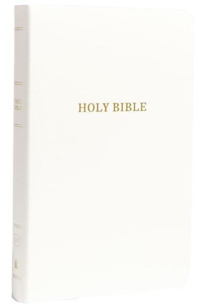 KJV Holy Bible: Gift and Award, White Leather-Look, Red Letter, Comfort Print: King James Version by Thomas Nelson