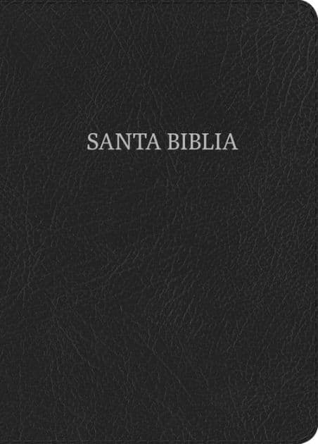 RVR 1960 Biblia Letra Grande Tamaño Manual, negro piel fabricada by B&amp;H Español Editorial Staff