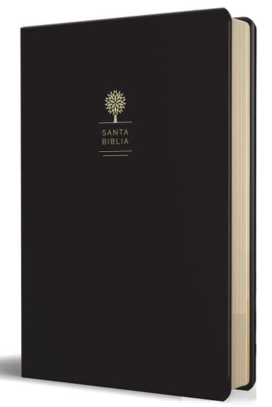 RVR60 Biblia tamaño grande, letra grande, piel negra / Reina Valera 1960 Bible Large size, large print, black leather by Reina Valera Revisada 1960