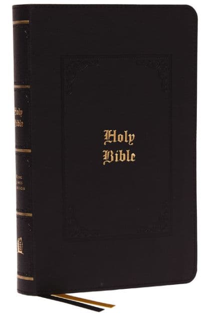 KJV, Personal Size Large Print Reference Bible, Vintage Series, Black Leathersoft, Red Letter, Comfort Print: Holy Bible, King James Version by Thomas Nelson
