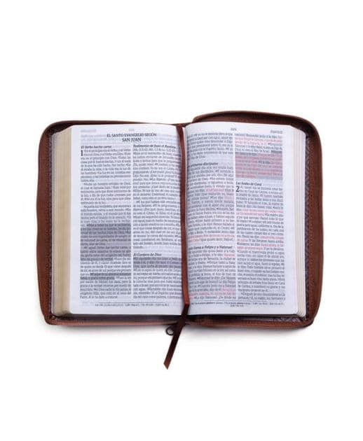 Santa Biblia de Promesas Reina-Valera 1960 / Tamaño Manual / Letra Grande / Piel Especial con Cierre / Café // Spanish Promise Bible RV60 / Handy Size / Large Print / Leathersoft with Zipper / Brown by Editorial Unilit