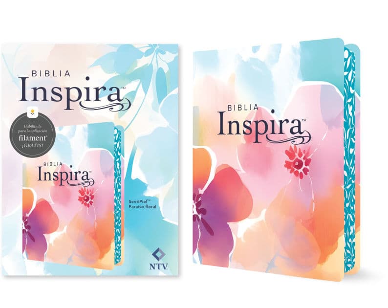 Biblia Inspira NTV con Filament (SentiPiel, Paraíso floral) by Tyndale