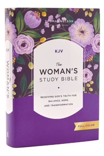 KJV, The Woman's Study Bible, Hardcover, Red Letter, Full-Color Edition, Comfort Print: Receiving God's Truth for Balance, Hope, and Transformation by Thomas Nelson