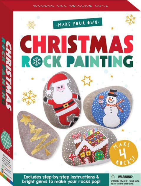 Christmas Rock Painting Kit by Hinkler