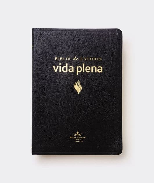 RVR60, Biblia de Estudio de la vida plena, Piel fabricada, Negro, con Índice by Zondervan