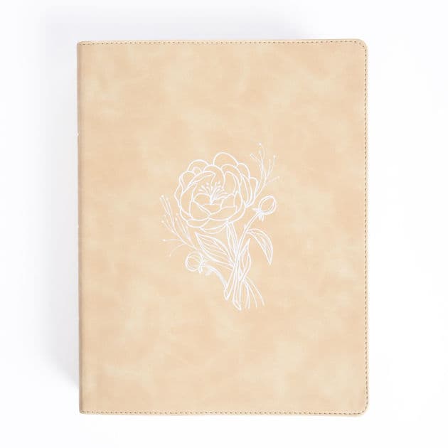 CSB Illustrator's Notetaking Bible, Large Print Edition, Cream LeatherTouch by CSB Bibles by Holman