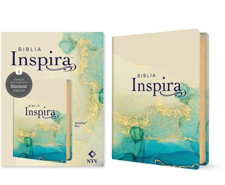 Biblia Inspira NTV con Filament (SentiPiel, Oro) by Tyndale