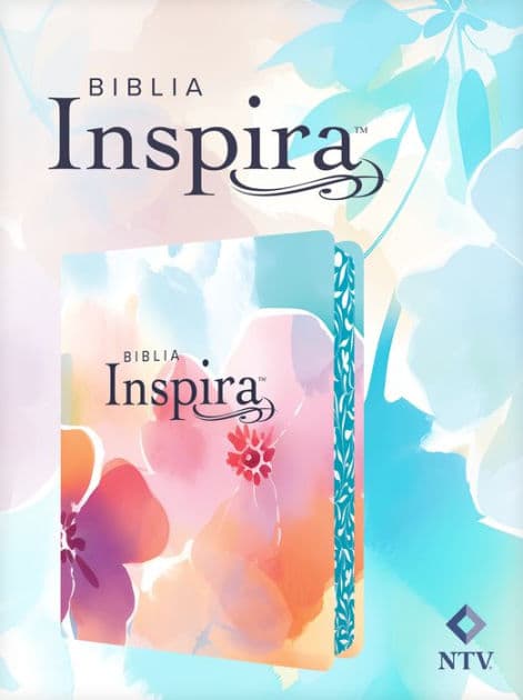 Biblia Inspira NTV (SentiPiel, Paraíso floral): La Biblia que inspira tu creatividad by Tyndale