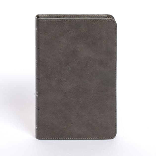 NASB Personal Size Bible, Charcoal LeatherTouch by Holman Bible Publishers