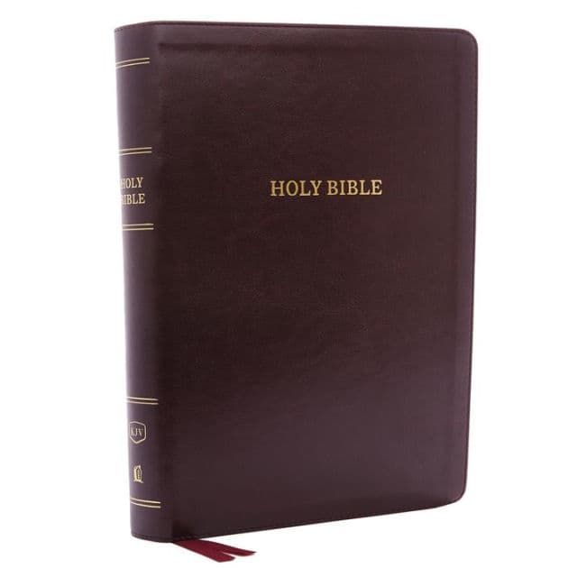 KJV Holy Bible: Super Giant Print with 43,000 Cross References, Deluxe Burgundy Leathersoft, Red Letter, Comfort Print: King James Version by Thomas Nelson