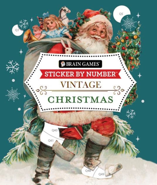 Sticker By Number Vintage Christmas by PIL