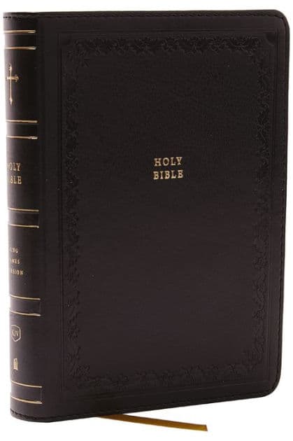 KJV Holy Bible: Compact with 43,000 Cross References, Black Leathersoft, Red Letter, Comfort Print: King James Version by Thomas Nelson