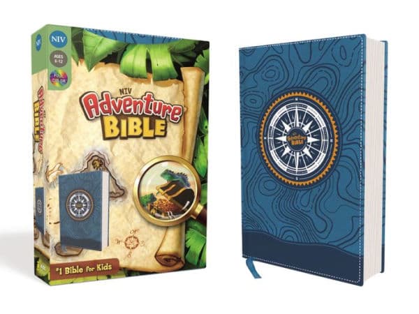 NIV, Adventure Bible, Leathersoft, Blue, Full Color by Zondervan