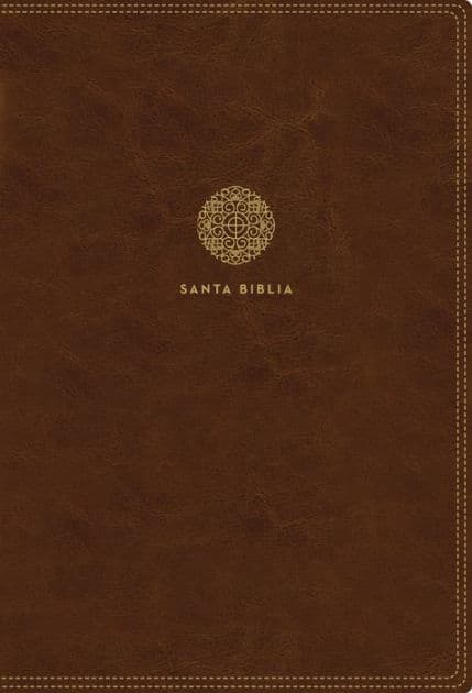 RVR60, Santa Biblia, Letra Supergigante, Leathersoft, Café, con Índice y Cierre, Comfort Print by RVR 1960- Reina Valera 1960