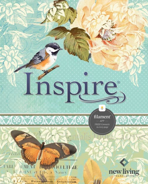 Inspire Bible NLT, Filament Enabled (Hardcover LeatherLike, Aquamarine) by Tyndale