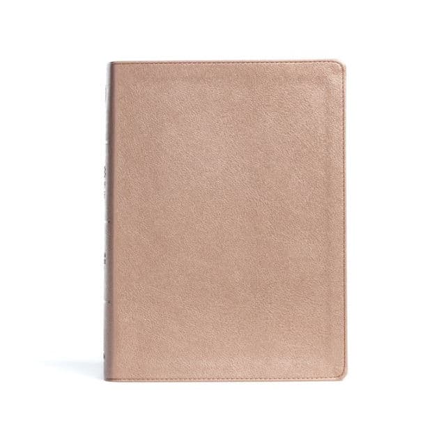 CSB Study Bible, Rose Gold LeatherTouch by CSB Bibles by Holman