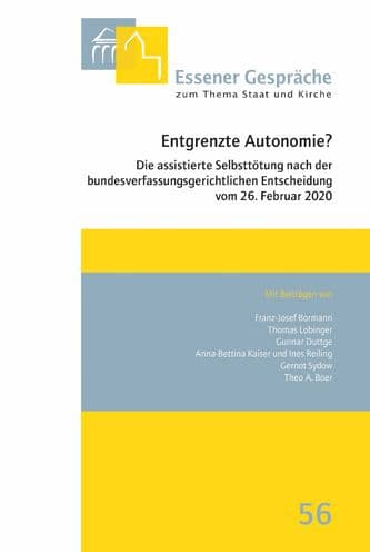 Entgrenzte Autonomie?: Die assistierte Selbsttotung nach der bundesverfassungsgerichtlichen Entscheidung vom 26. Februar 2020 by Arnd Uhle