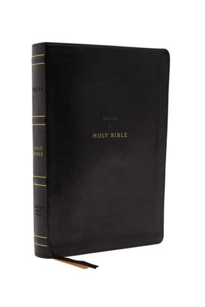NRSV Large Print Standard Catholic Bible, Black Leathersoft (Comfort Print, Holy Bible, Complete Catholic Bible, NRSV CE): Holy Bible by Catholic Bible Press