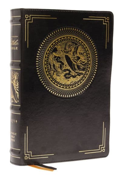 NRSVCE, Illustrated Catholic Bible, Leathersoft, Black, Comfort Print: Holy Bible by Catholic Bible Press