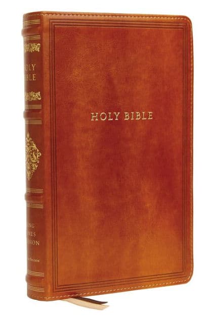 KJV, Personal Size Reference Bible, Sovereign Collection, Leathersoft, Brown, Red Letter, Comfort Print: Holy Bible, King James Version by Thomas Nelson