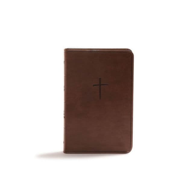 CSB Compact Bible, Value Edition, Brown LeatherTouch by CSB Bibles by Holman