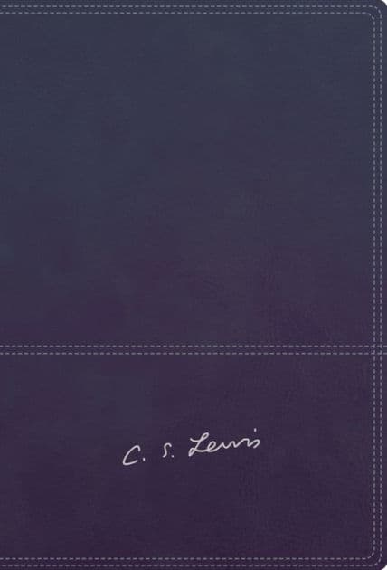 RVR, Biblia Reflexiones de C. S. Lewis, Interior a dos colores, Leathersoft, Azul marino, Comfort Print by C. S. Lewis