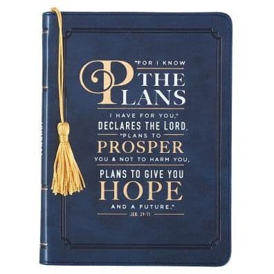 Journal Lux-Leather Flexcover for I Know the Plans by Christian Art Gifts