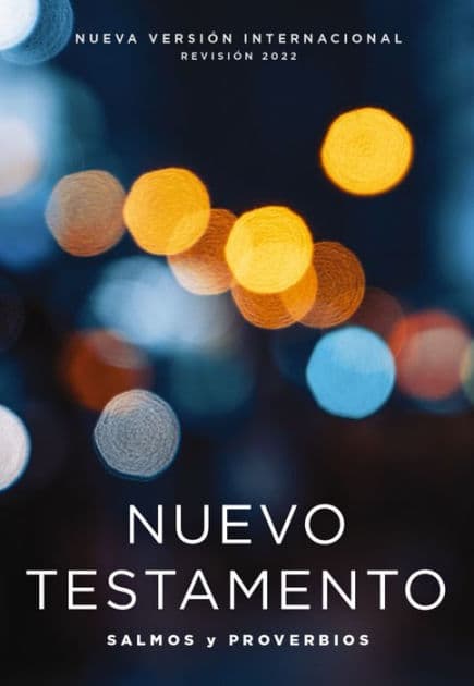 NVI, Nuevo Testamento de bolsillo, con Salmos y Proverbios, Revisión 2022, Tapa Rústica, Luces brillantes by Vida