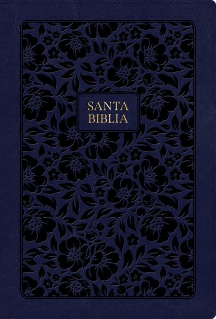 RVR 1960 Biblia letra grande tamaño manual edición especial, azul marino, símil piel by B&amp;H Español Editorial Staff