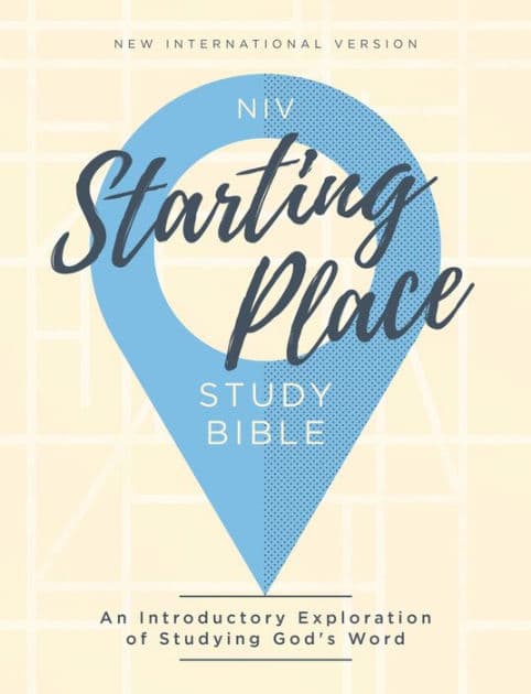 NIV, Starting Place Study Bible (An Introductory Study Bible), Hardcover, Tan, Comfort Print: An Introductory Exploration of Studying God's Word by Zondervan