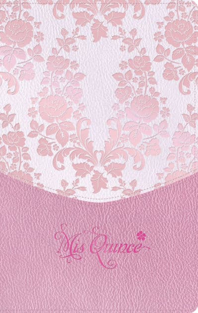 RVR 1960 Biblia mis quince, rosa floreado, símil piel by B&amp;H Español Editorial Staff