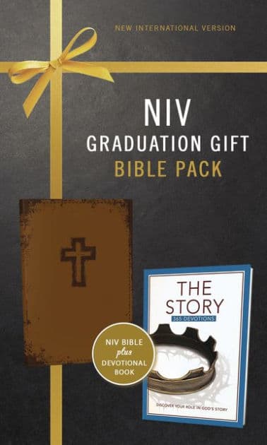 NIV, Graduation Gift, Bible Pack, Brown, Red Letter by Zondervan