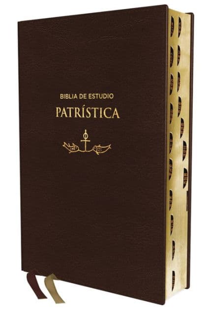 RVR, Biblia de Estudio Patrística, Leathersoft, Marrón, Interior a dos colores, con Índice, Palabras de Jesús en Rojo, Comfort Print: La Sabiduría del Cristianismo Antiguo, siglos I al VI by Zondervan