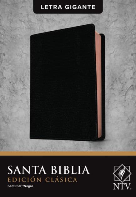 Santa Biblia NTV, Edición clásica, letra gigante (SentiPiel, Negro, Letra Roja) by Tyndale