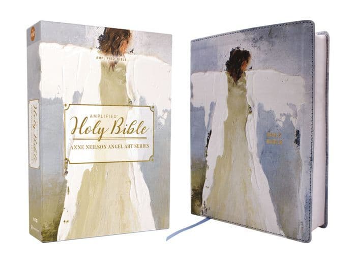 Amplified Holy Bible, Anne Neilson Angel Art Series, Leathersoft, Blue by Zondervan
