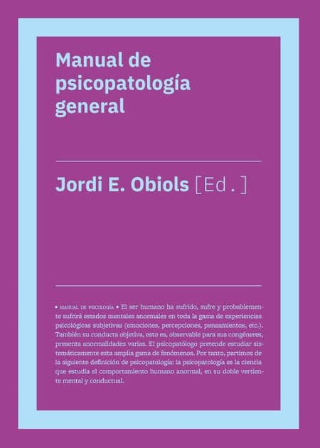Manual de psicopatología general by Jordi Obiols