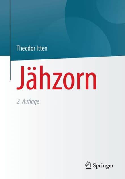 Jï¿½hzorn: Psychotherapeutische Antworten auf ein unberechenbares Gefï¿½hl by Theodor Itten
